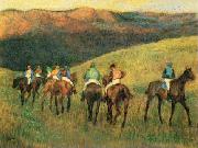 Edgar Degas Racehorses in Landscape china oil painting artist